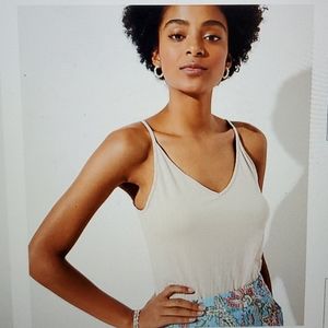 Loft v-neck pink camisole tank top